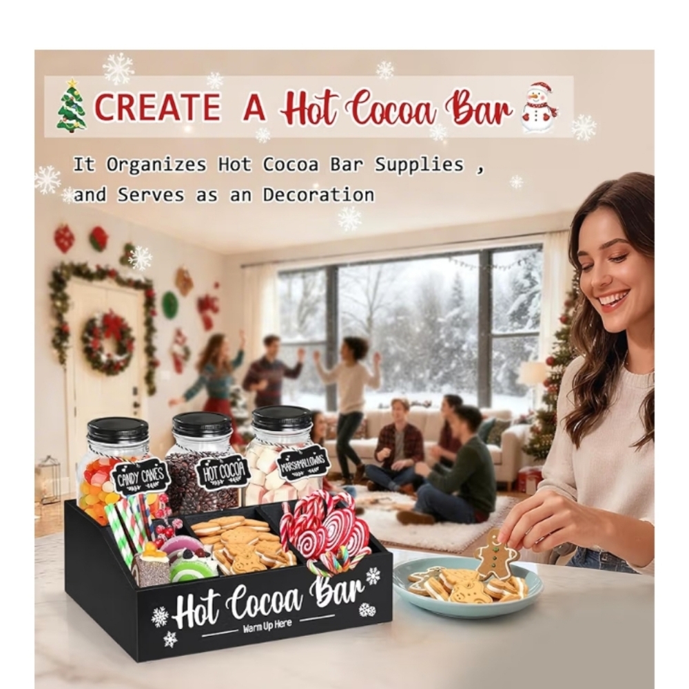 Hot Cocoa Bar Set. Great Gift - Picture 3 of 9